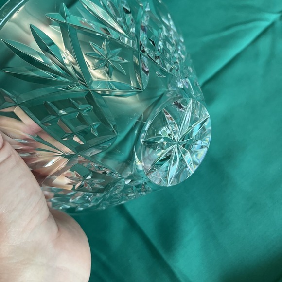 Vintage WATERFORD Innisfree Pattern Cut Lead Crystal 6" Diameter Tapered Bowl - Picture 9 of 11